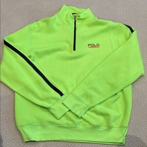 Polo by Ralph Lauren Bright Green Zip-Up Sweater